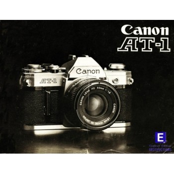 Canon at-1 slr camera instructions user manual