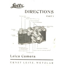 Leitz vintage camera directions part i user manual rare