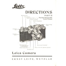 Leitz vintage camera directions part ii user manual