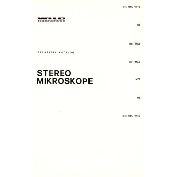 Wild heerbrugg ersatzteilkatalog stereomikroskop auf cd