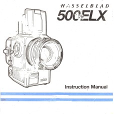 Hasselblad 500elx user instruction manual