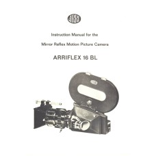 Instruction manual arriflex 16bl vintage camera