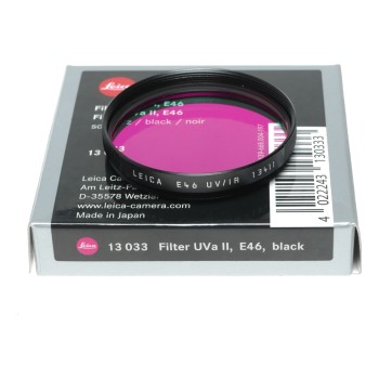 Leica 13033 E46 UVa II filter Black lens filter Open Box