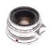 Germany Leica Chrome 8 Elements Rare Type 1 Summicron 1:2/35mm SAWOM f=35 Museum