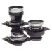 Linhof Super Technika V complete kit 3 Schneider lens finder Rollex grip cased