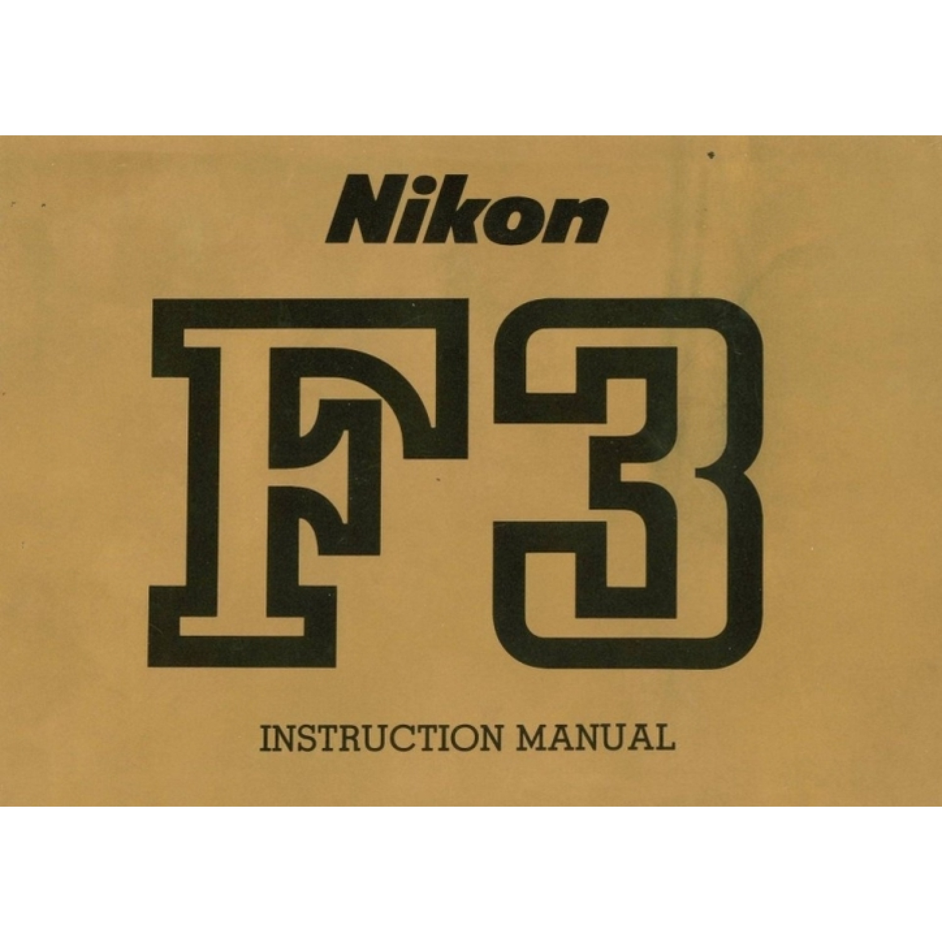 Nikon f3 camera instruction manual detailed 46 pages