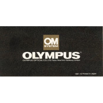 Olympus om system user instruction guide