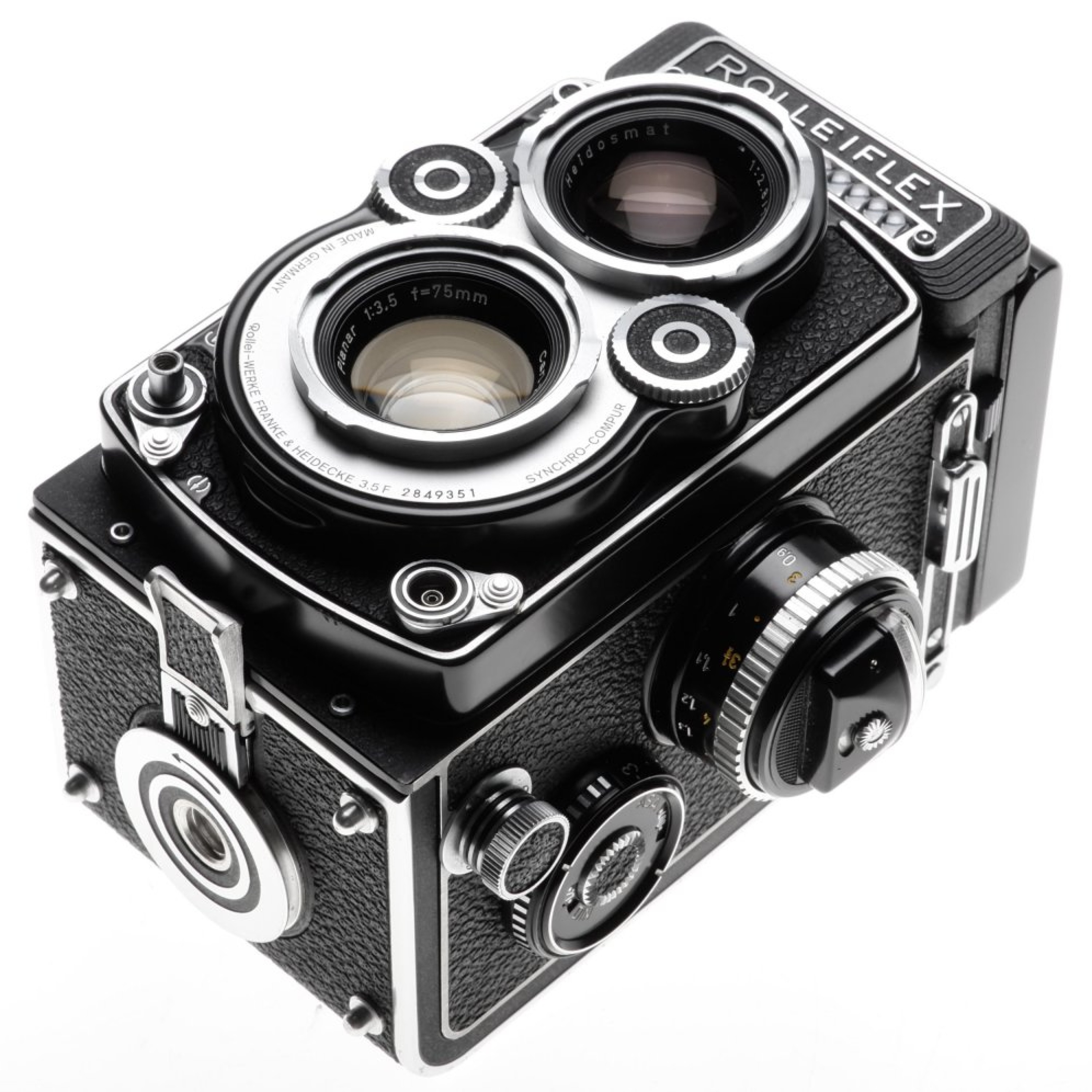Buy rolleiflex tlr white face camera 3.5f rare mint- 12/24 zeiss