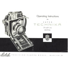 Linhof super technika vintage film camera user instruction manual