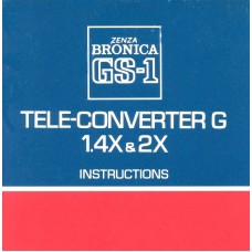 Teleconverter gs1 2x user instruction manual