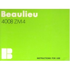 Beaulieu 4008 zm 4 user instruction manual