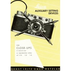 Leica auxiliary setting devices for close-ups leitz