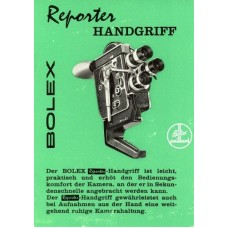 Bolex h16 kamera reporter-handgriff gebrauchsanweisung
