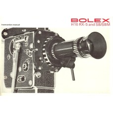 Bolex h16 rx-5 and sbsbm reflex instruction manual