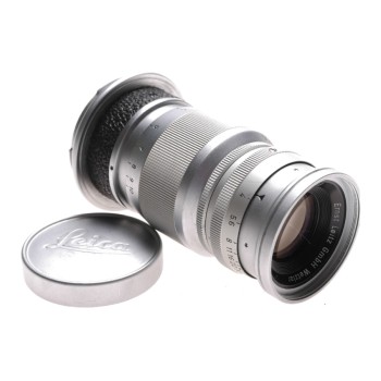 Leica m mount Elmar f=9cm 1:4 camera lens cap Leitz chrome 1:4/90mm