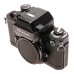 Nikon Black F2 SLR analog camera 35mm film body cap and strap only