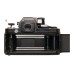 Nikon Black F2 SLR analog camera 35mm film body cap and strap only