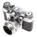 Contarex Bulls Zeiss chrome SLR 35mm film camera Planar1:2/50 cap case f50mm kit