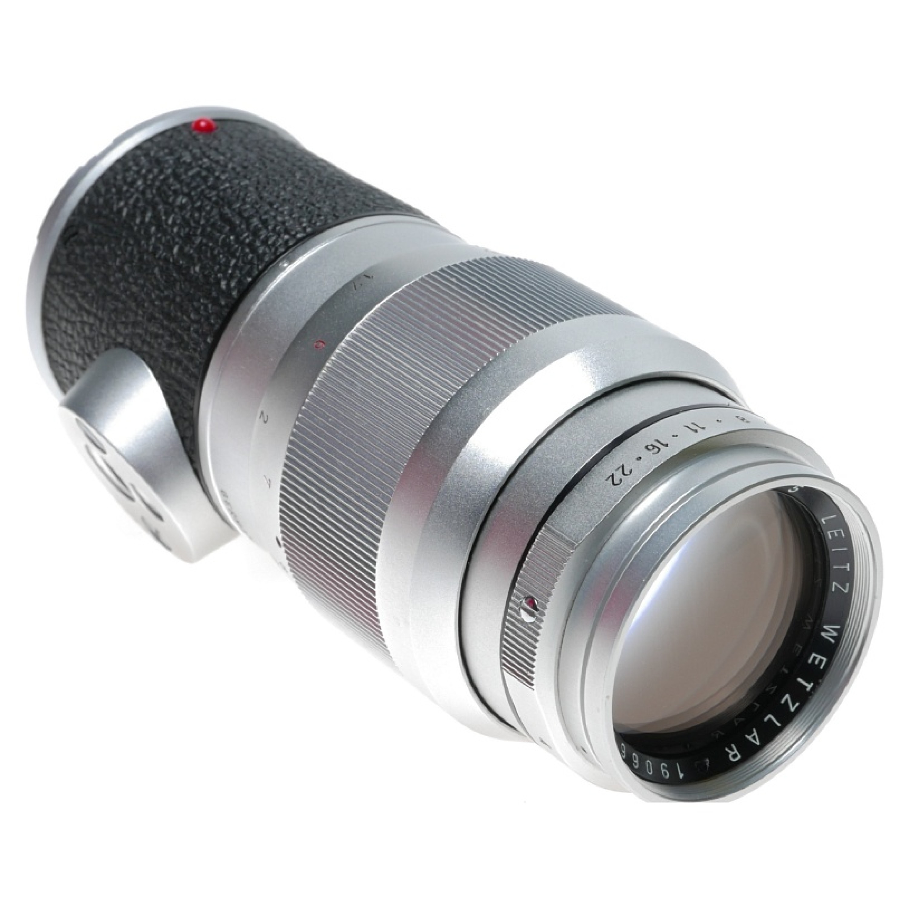 Leica Elmar 14/135mm rangefinder camera lens boxed 11850V cap keeper f