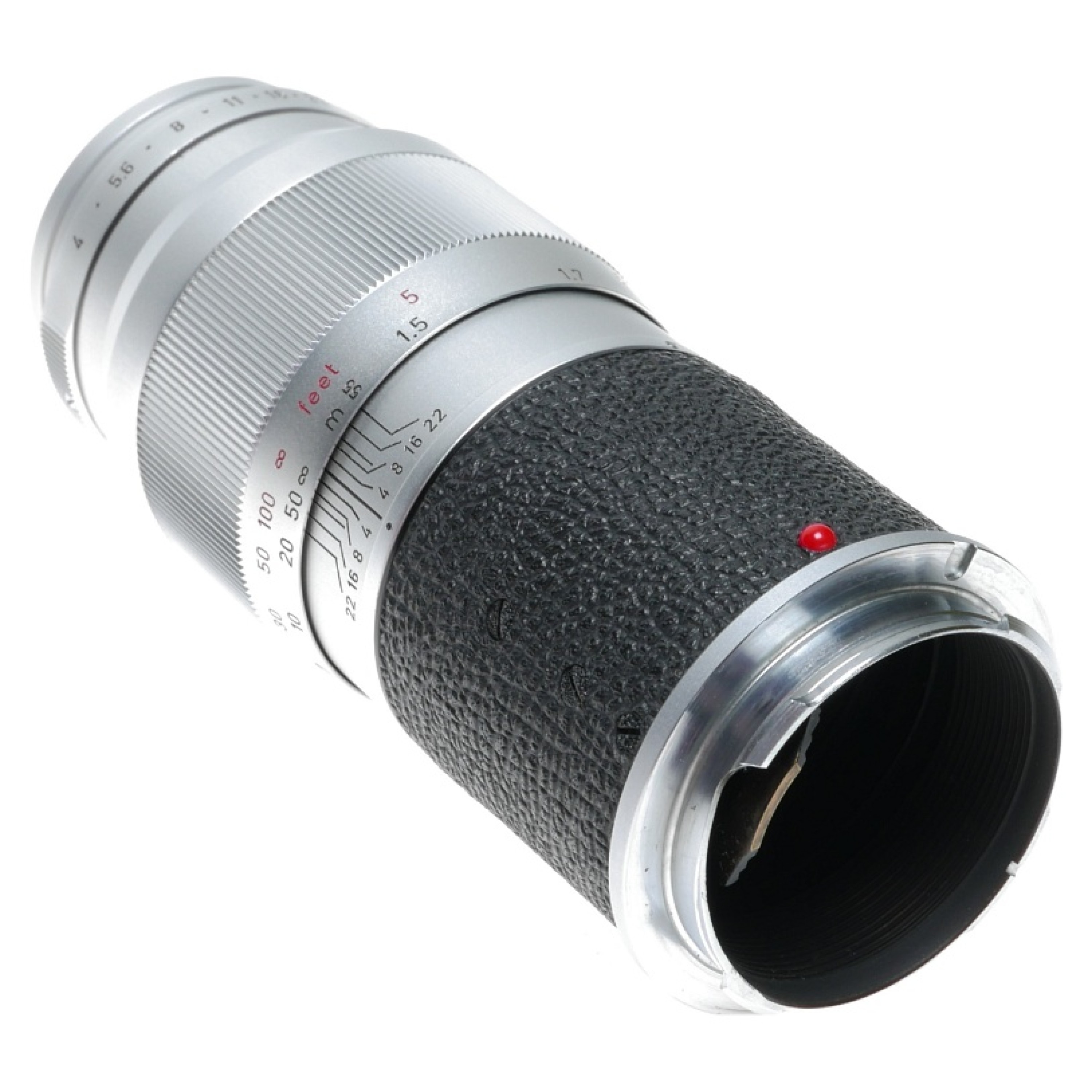 Leica Elmar 14/135mm rangefinder camera lens boxed 11850V cap keeper f