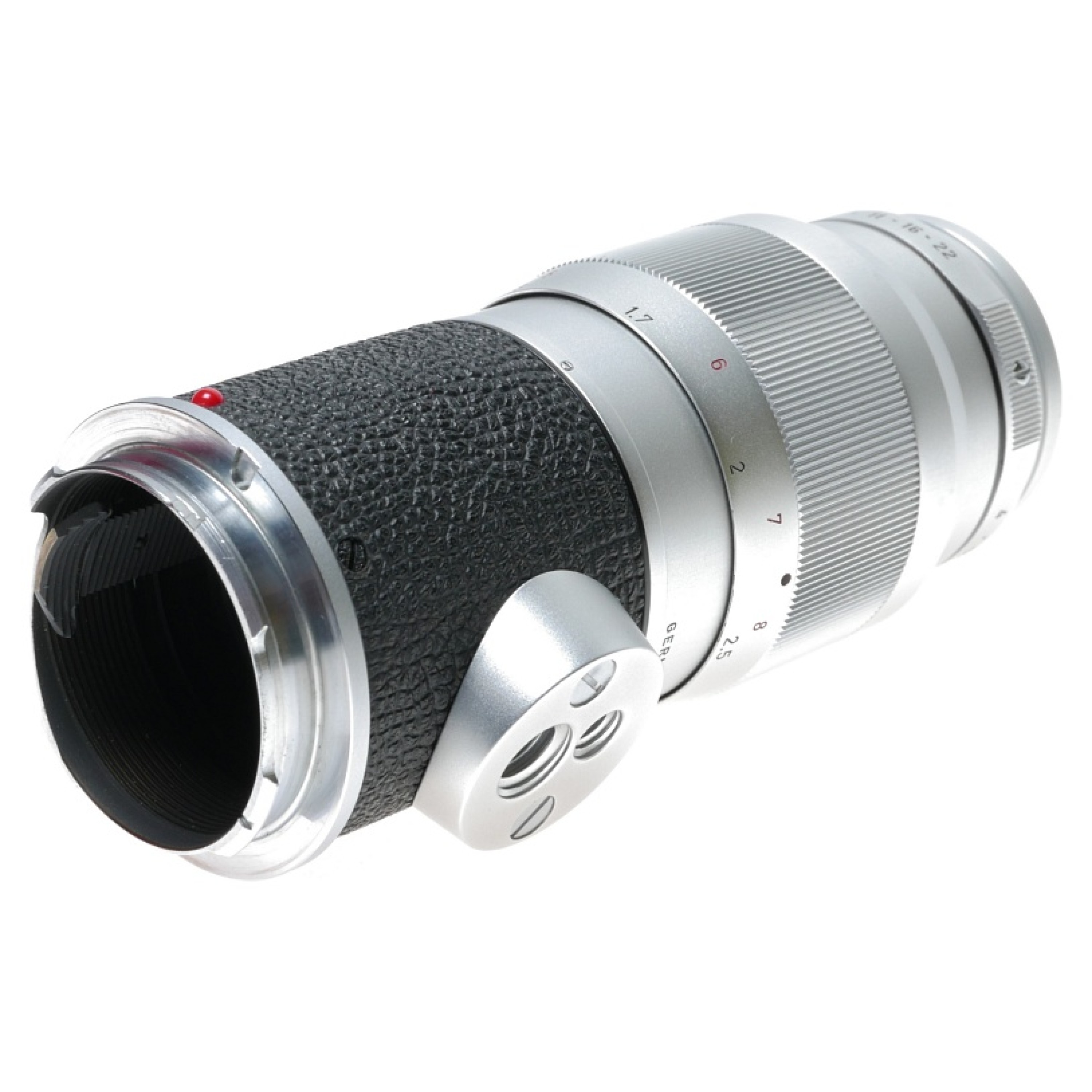 Leica Elmar 14/135mm rangefinder camera lens boxed 11850V cap keeper f