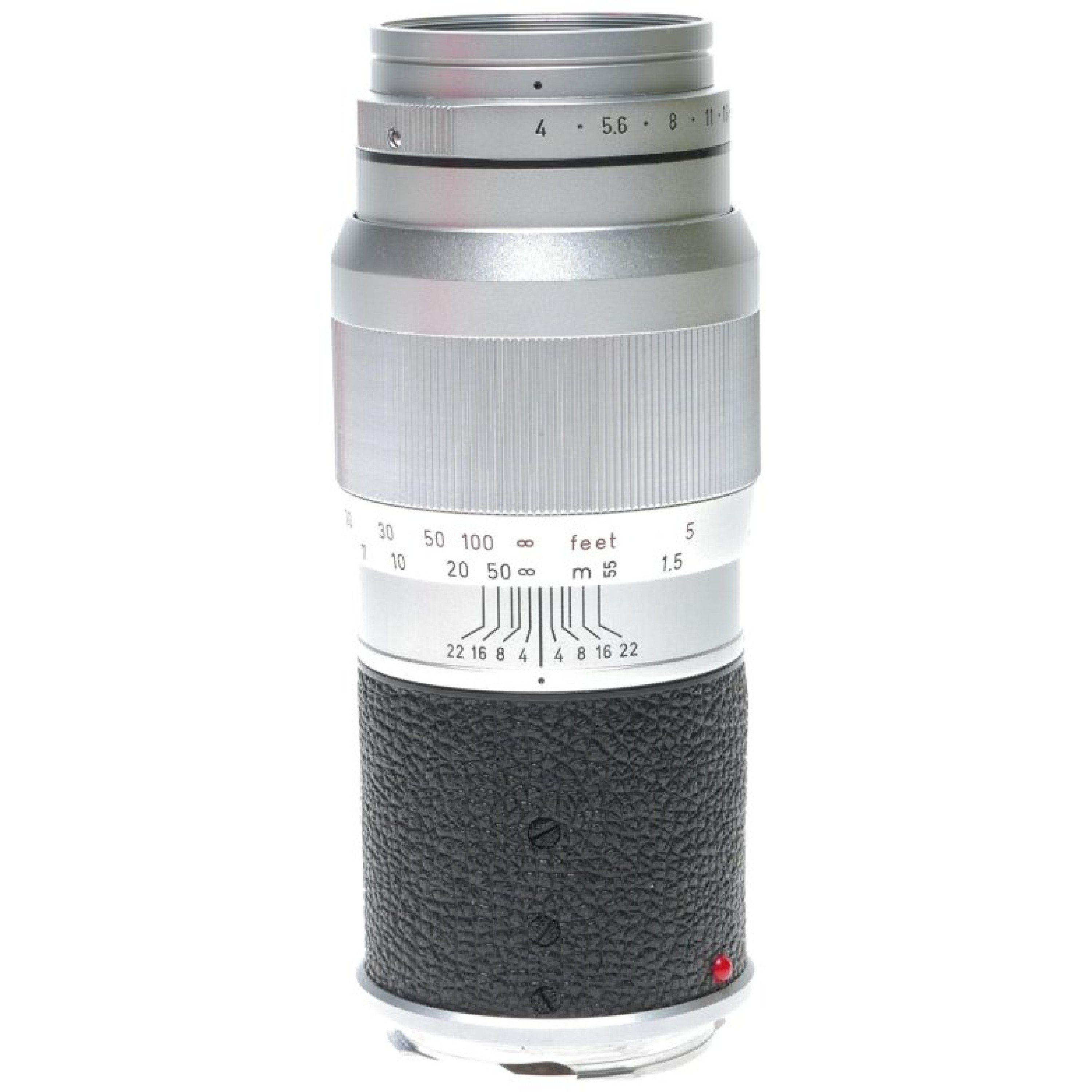 Leica Elmar 14/135mm rangefinder camera lens boxed 11850V cap keeper f