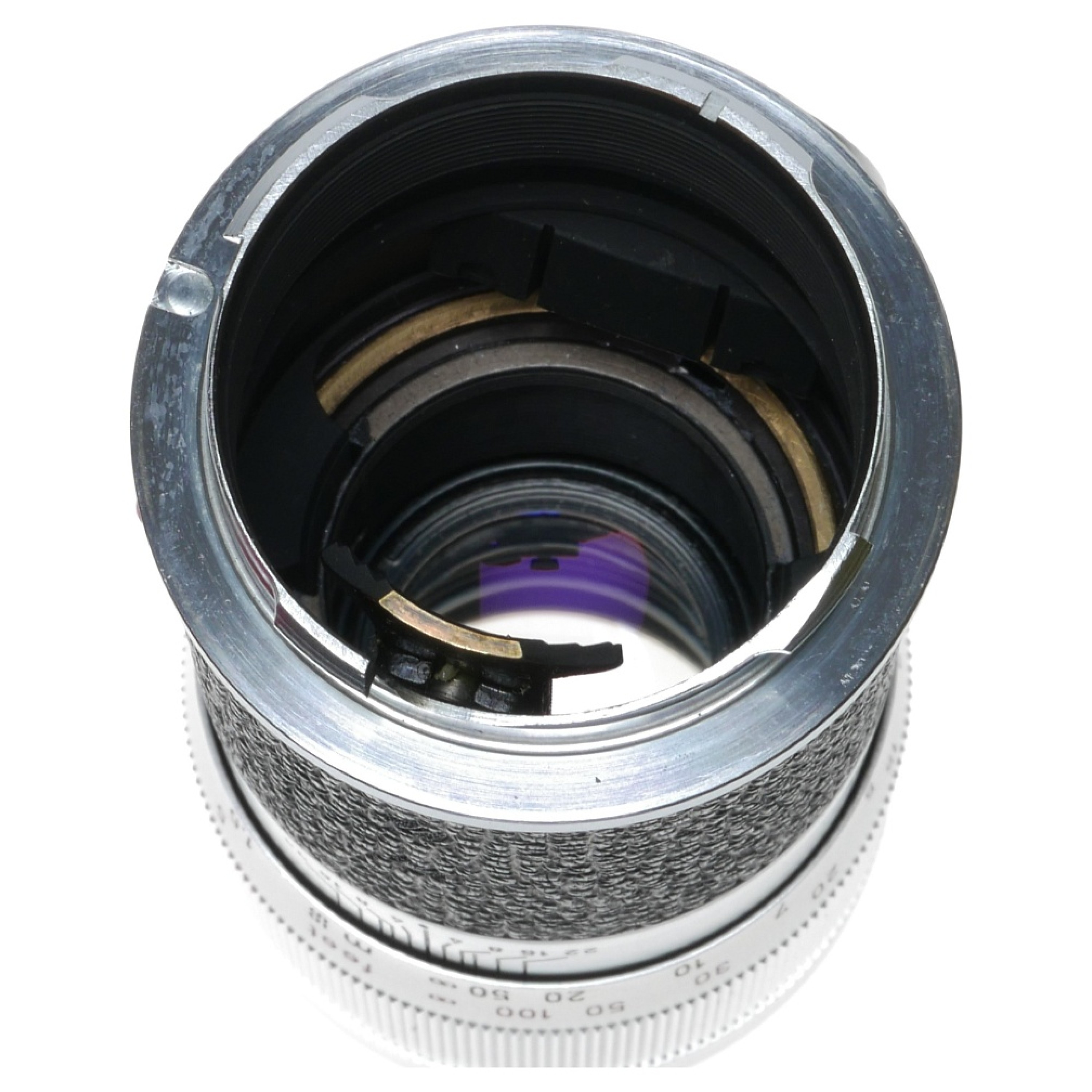 Leica Elmar 14/135mm rangefinder camera lens boxed 11850V cap keeper f