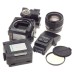MAMIYA 645 SUPER medium format camera kit grip winder prism 3 lenses back insert