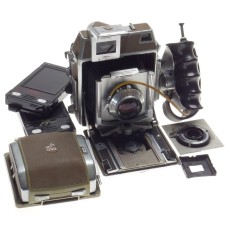 Linhof Super Technika IV 6x9 set 2x lenses Zeiss opton 1:3.5/105 Tessar 6.8/65mm