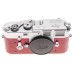 Leica M3 Just Serviced Rangefinder 35mm film camera body re skinned Red #1008511