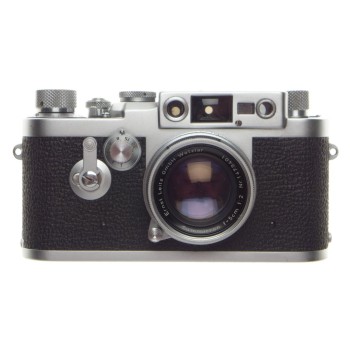 Silver Leica IIIg 3g Camera Leitz Chrome Prime Golden Summicron 1:2/50mm f=50mm