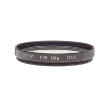 LEICA rangefinder camera lens filter E39 UVa 39mm 13131 Black rim Wetzlar Leitz