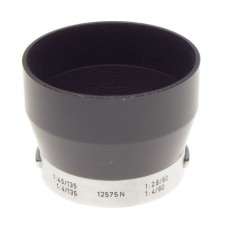 Leica chrome 4.5/135mm camera lens hood 4/90mm shade 12575 N used 2.8/90mm Elmar