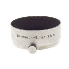 Summaron-Elmar 3.5cm LEICA lens hood shade snap-on type chrome silver vintage