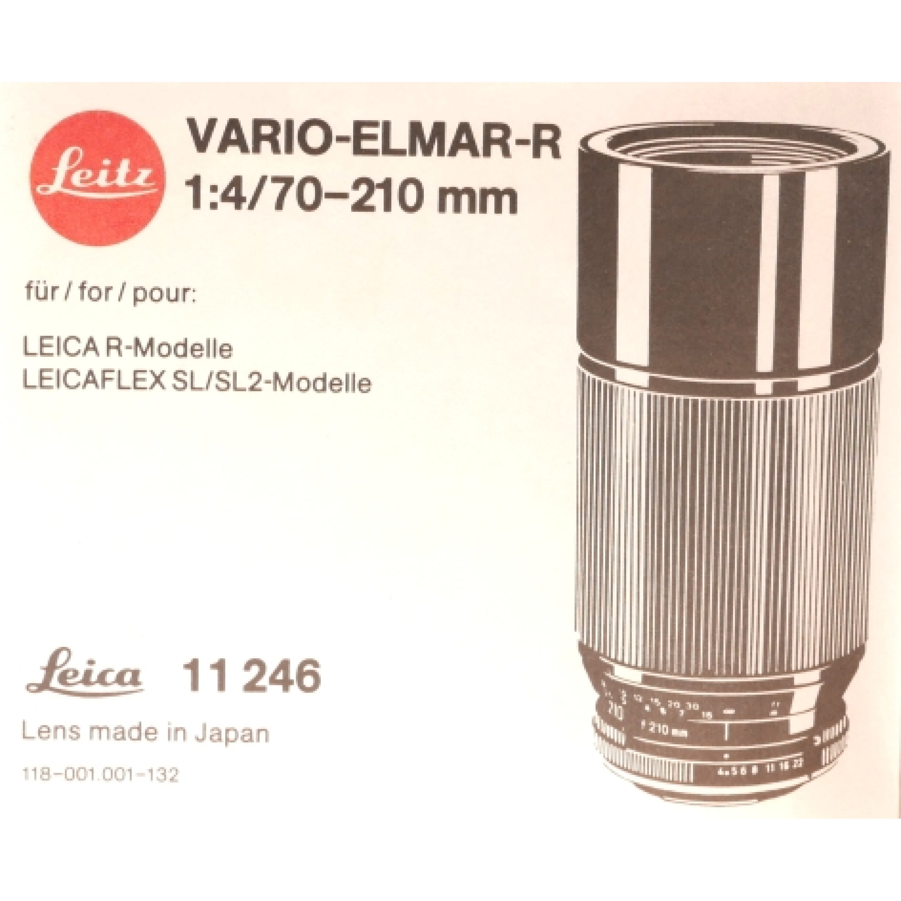 Leica vario elmar 1:4 70-210