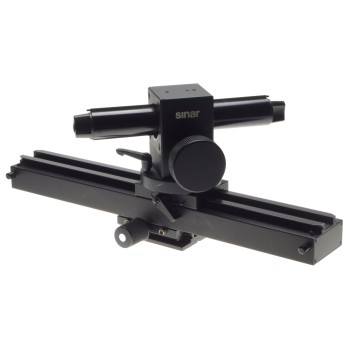 SINAR heavy duty solid base camera rail with adjustable rotating head rare