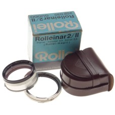 Rolleiflex TLR camera Rolleinar II/2 RII lens GUODO mint 202030 box leather case
