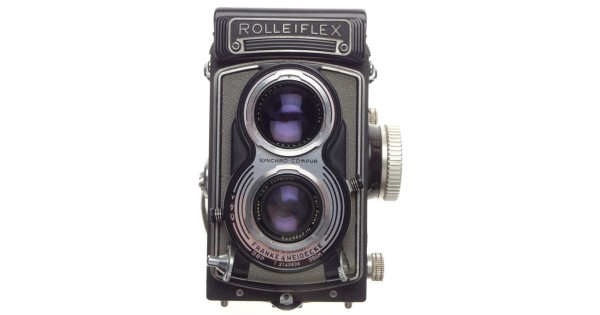 Buy grey rolleiflex t 120mm film camera waist level finder zeiss