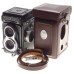 Tessar 1:3.5/75mm Grey Rolleiflex T 120mm film camera case and neck strap Zeiss