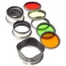 Rolleiflex Filter RII Zeiss Planar 5x filters 2x Rolleinar hood cased full set
