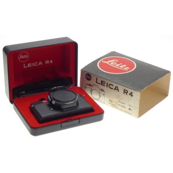 LEICA R4 BOX SLR 35mm FILM CAMERA BODY BLACK STRAP USED CONDITION 10043 CLEAN