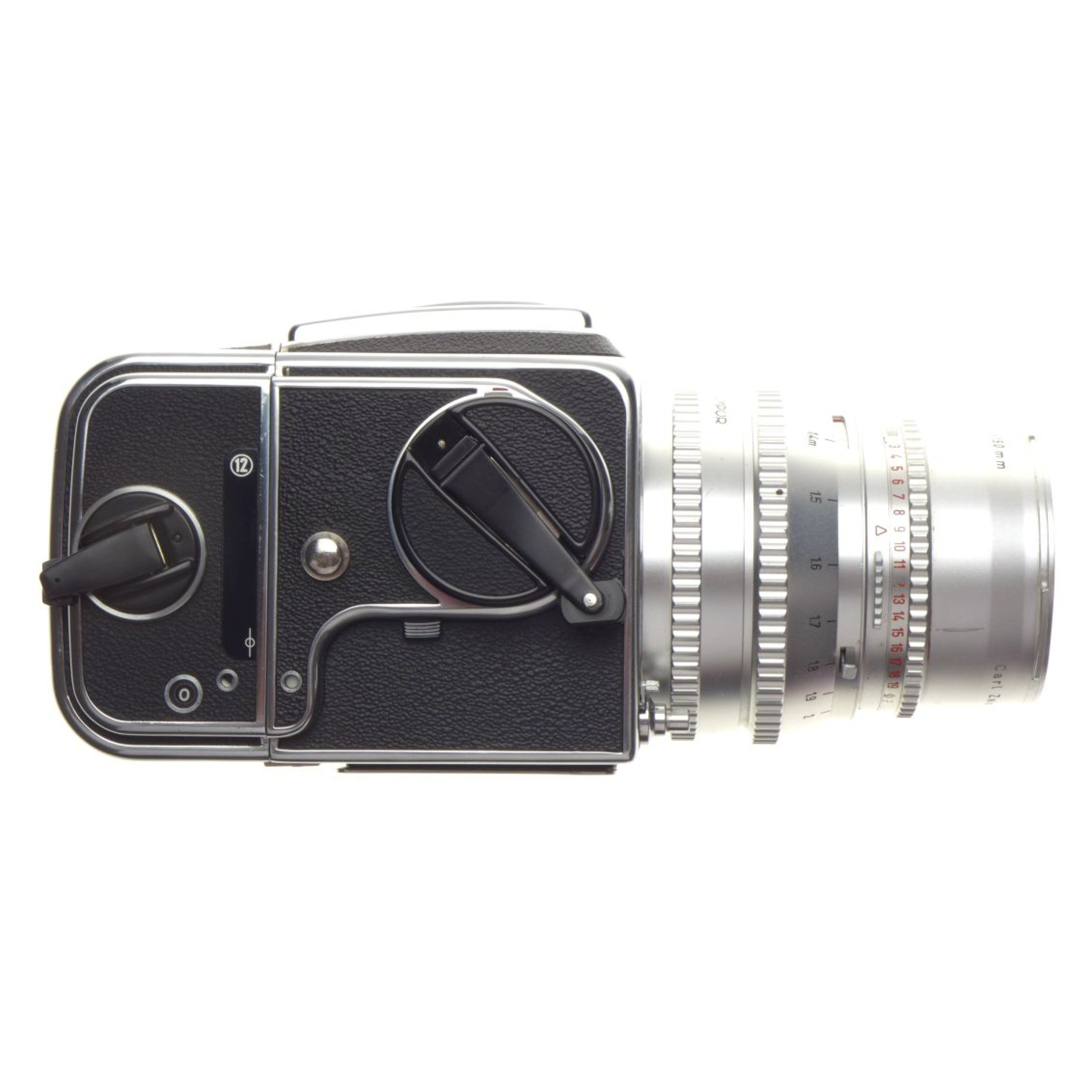 Hasselblad 500 C Chrome Body 6x6 Sonnar Zeiss 1:4 f=150mm Silver lens 4/150  WLF