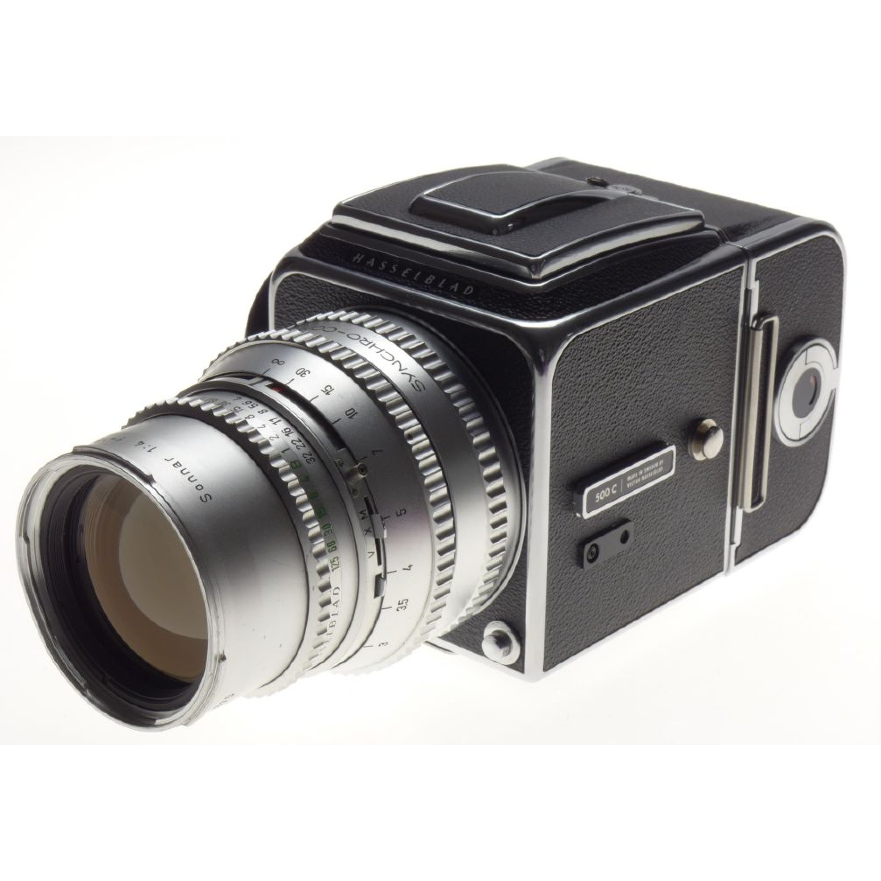 Hasselblad 500 C Chrome Body 6x6 Sonnar Zeiss 1:4 f=150mm Silver 