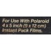 POLAROID MODEL 550 LAND PACK FILM HOLDER 4x5 BOX PAPERS DARK SLIDE COMPLETE NICE