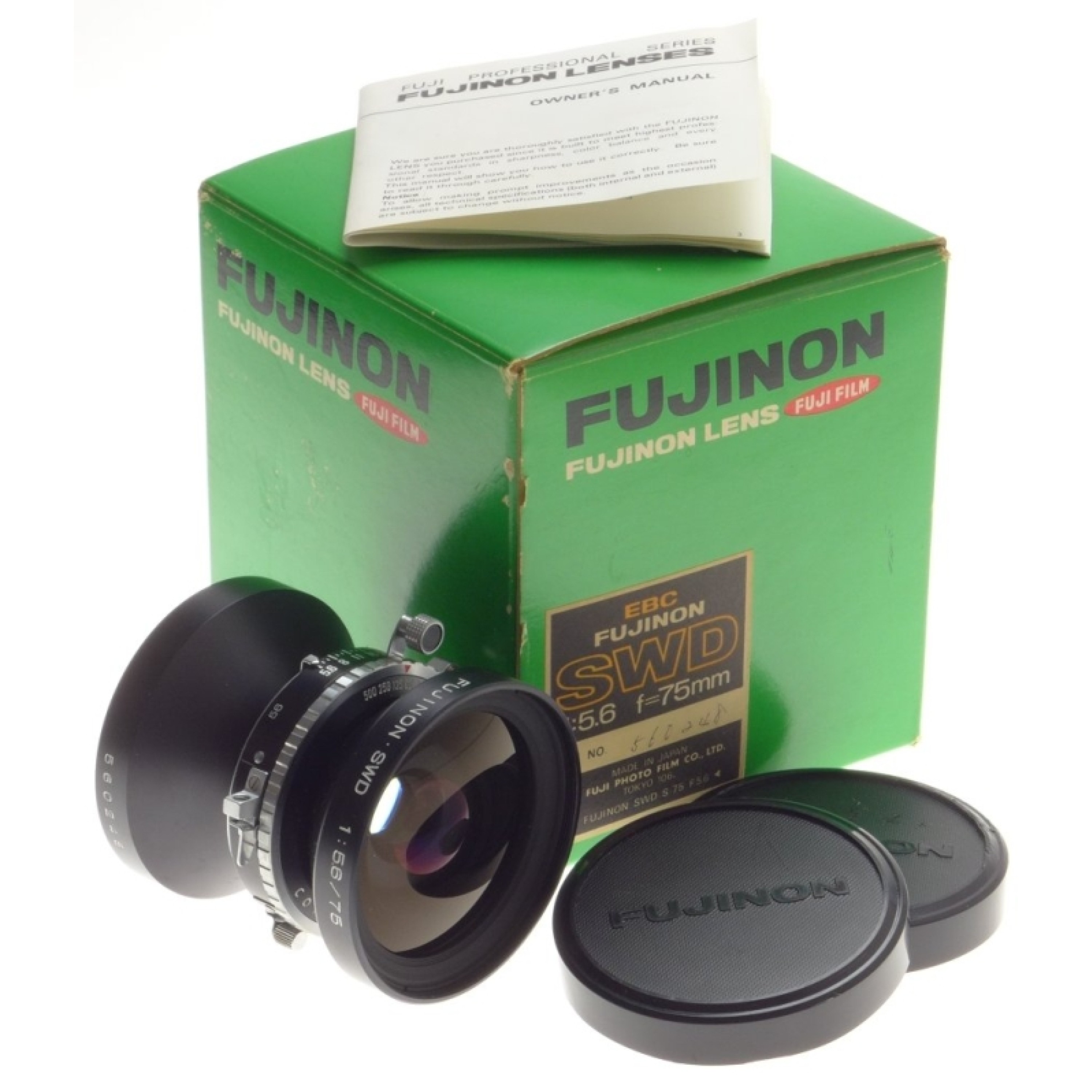 FUJINON SWD 1:5.6 f=75mm COPAL SHUTTER 4x5 WIDE ANGLE