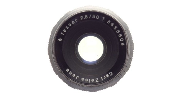 Carl Zeiss Jena Tessar 2.8 f=50mm T Exakta bayonet mount chrome 