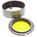 Plaubel Nr.3 camera yellow filter swing out clip on lens hood shade used clean