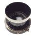 Carl Zeiss IKON Tessar 1:4,5 f=12cm camera lens with hood f=120mm JENA shutter