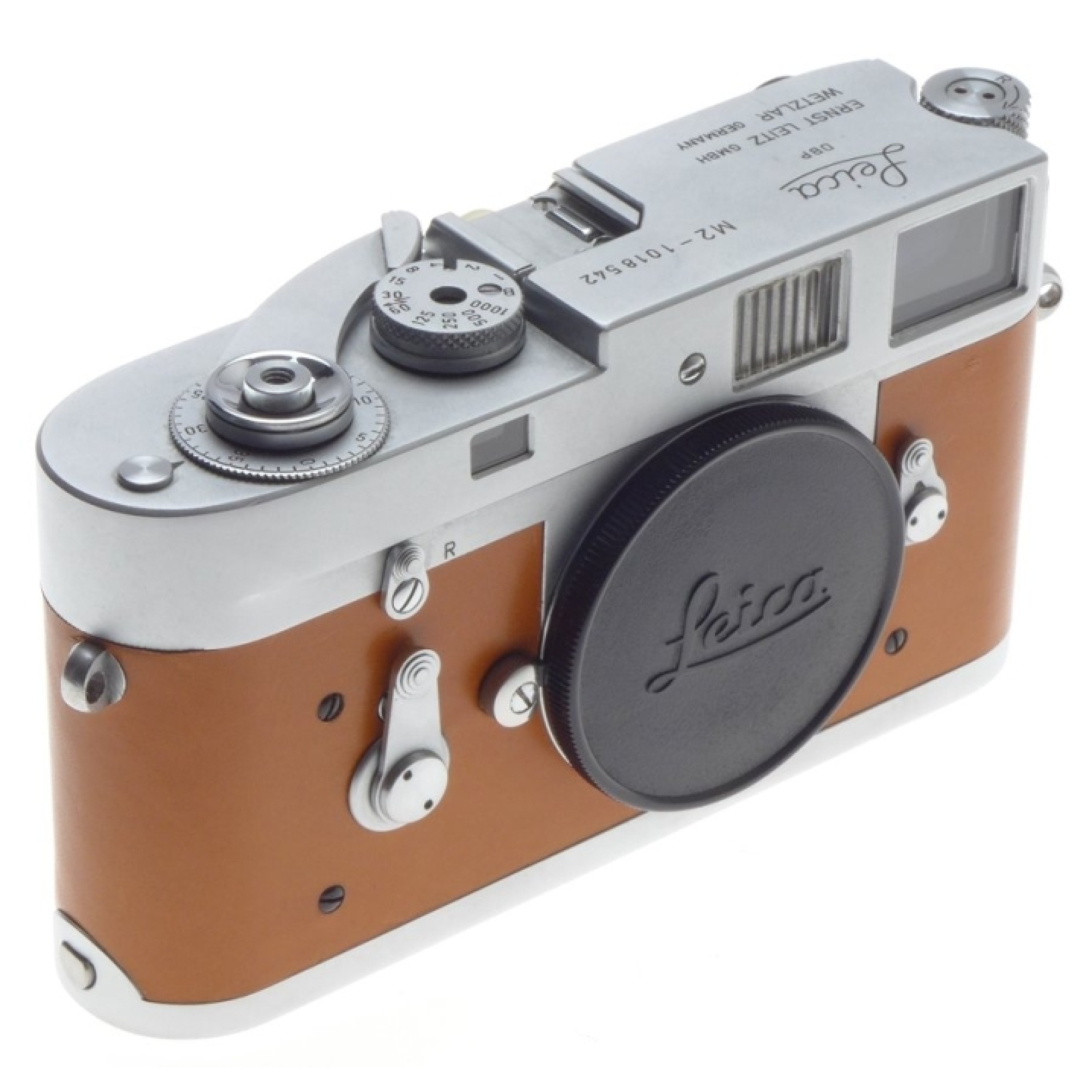 JUST SERVICED LEICA M2 LEITZ 35mm CLASSIC RANGEFINDER FILM CAMERA TAN CAMEL  SKIN