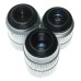 Angenieux 3 Prime Cine C-mount movie lenses F10,25,75mm 16mm set